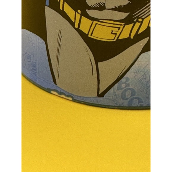 BATMAN Mug Blue w /Black & Yellow DC Comics 2011 Black Interior - Picture 7 of 7